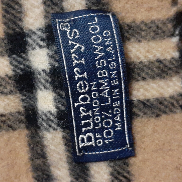 Vtg Burberry Lambswool Scarf - Picture 2 of 9